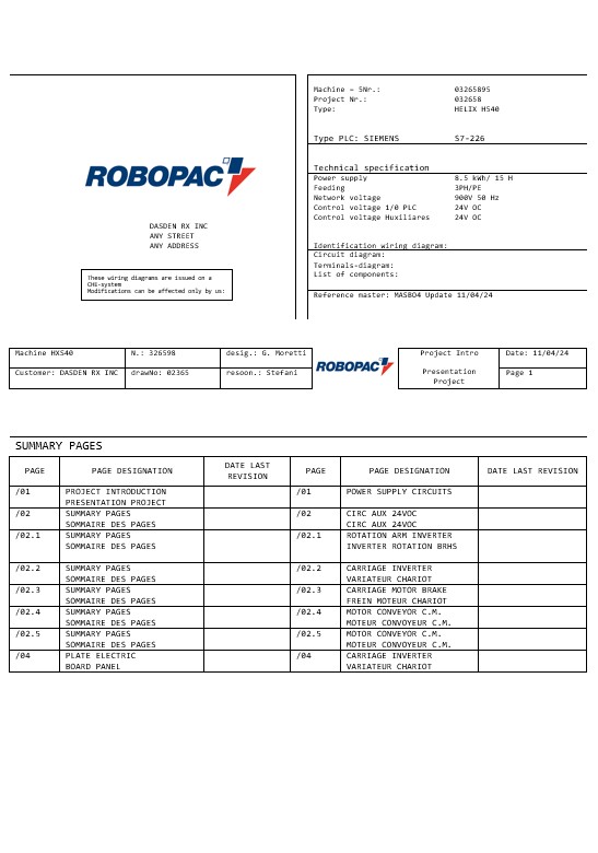 ITALY ROPOBAC SYSTEMI business utility bill Word and PDF template PSD template